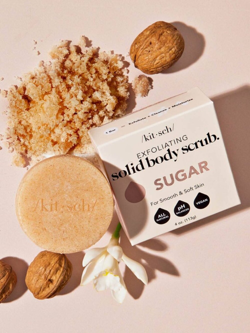 All Natural Sugar Exfoliating Body Bar, Boutique